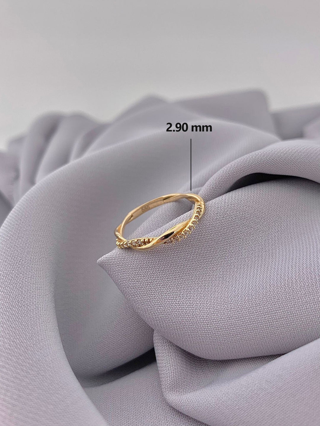 Round Cut Diamond lab grown diamond Infinity Wedding Ring for Christmas Gift - Doozy Diamonds