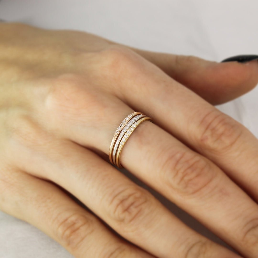 Round Cut lab grown diamonds Wedding Band for Women - Doozy Diamonds
