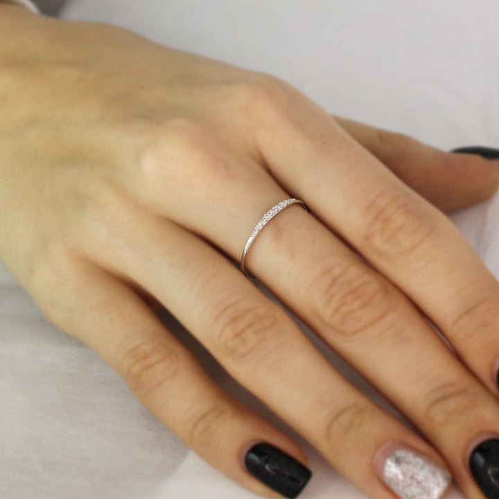Round Cut lab grown diamonds Wedding Band for Women - Doozy Diamonds