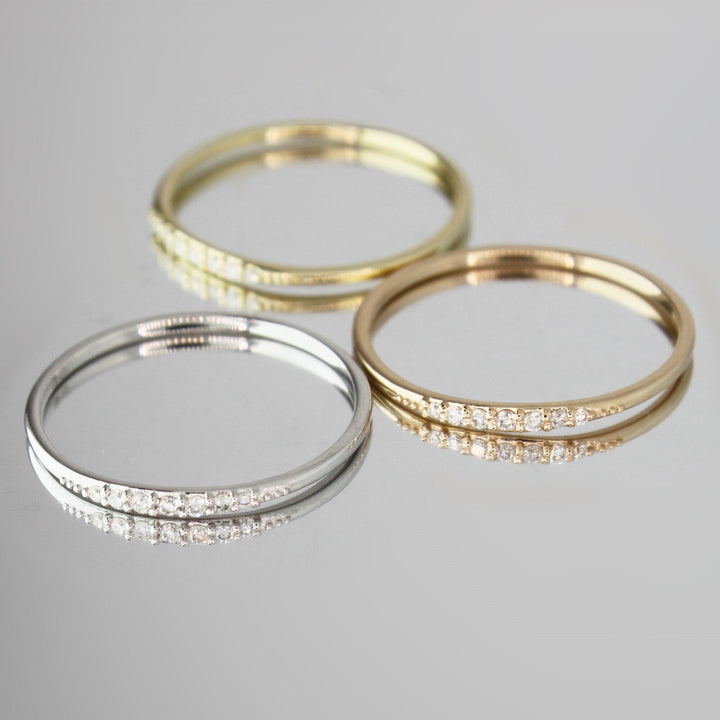 Round Cut lab grown diamonds Wedding Band for Women - Doozy Diamonds