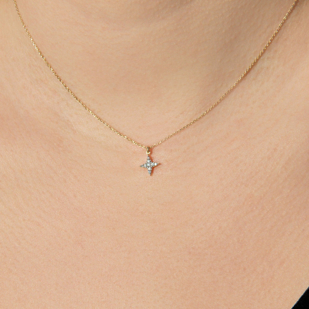 Mini North Star Diamond Necklace Gift for Her - Doozy Diamonds