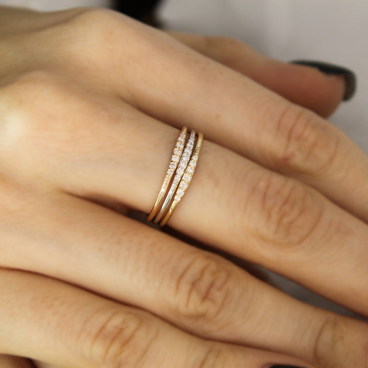 Round Cut lab grown diamonds Wedding Band for Women - Doozy Diamonds