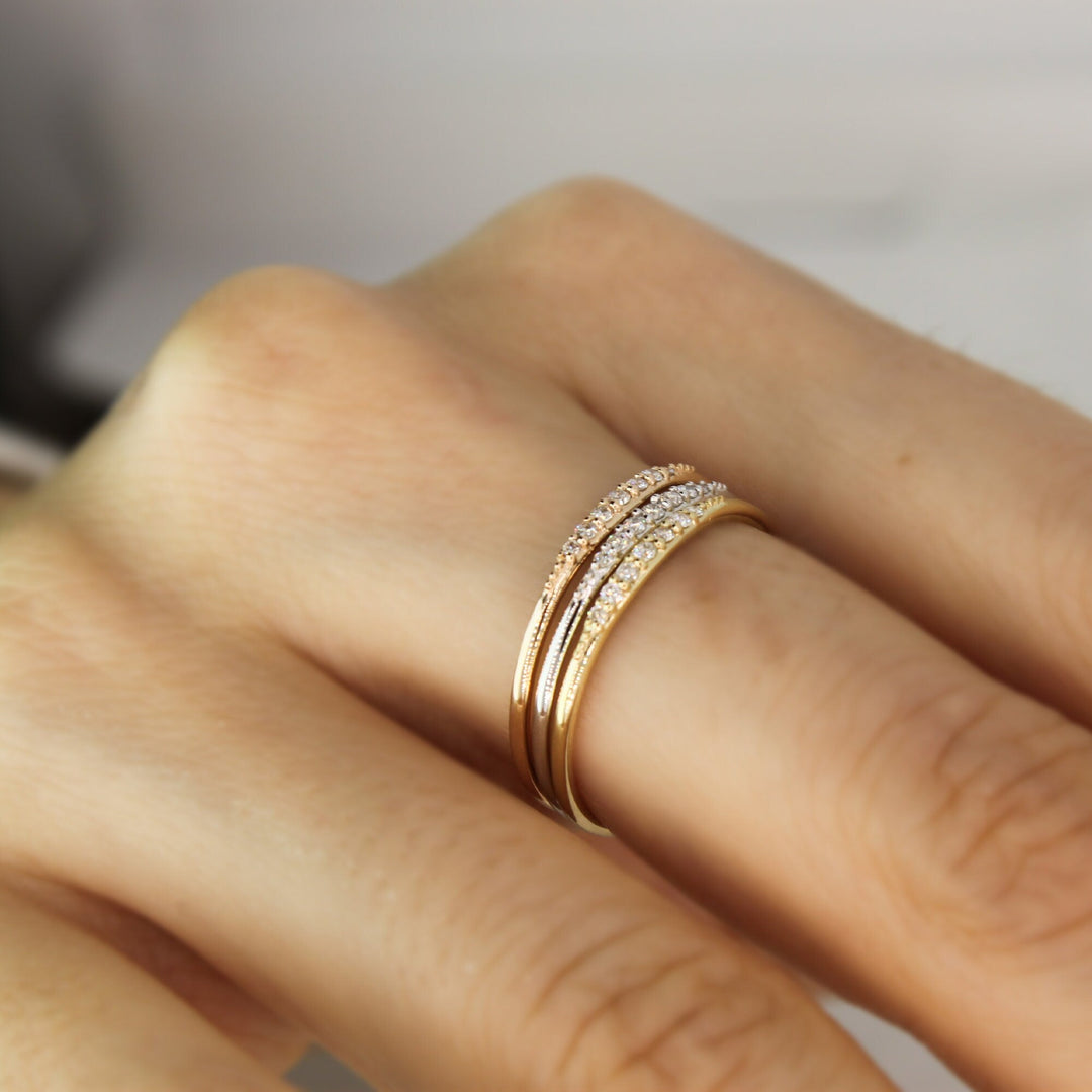 Round Cut lab grown diamonds Wedding Band for Women - Doozy Diamonds