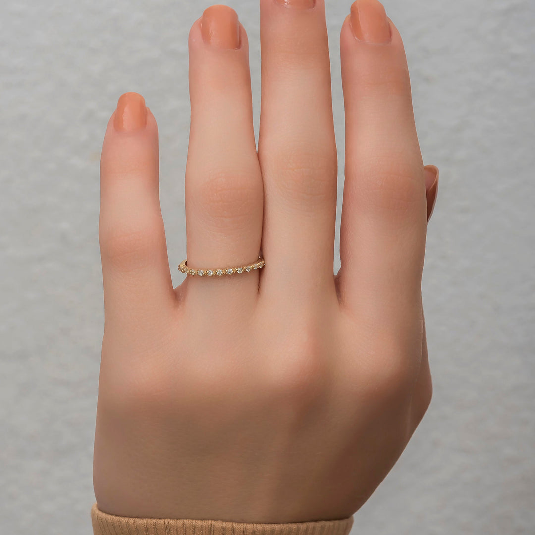 Half Eternity Round Cut Diamond Band for Women - Doozy Diamonds