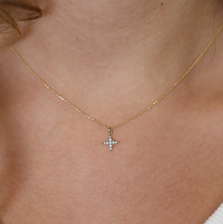 Mini North Star Diamond Necklace Gift for Her - Doozy Diamonds