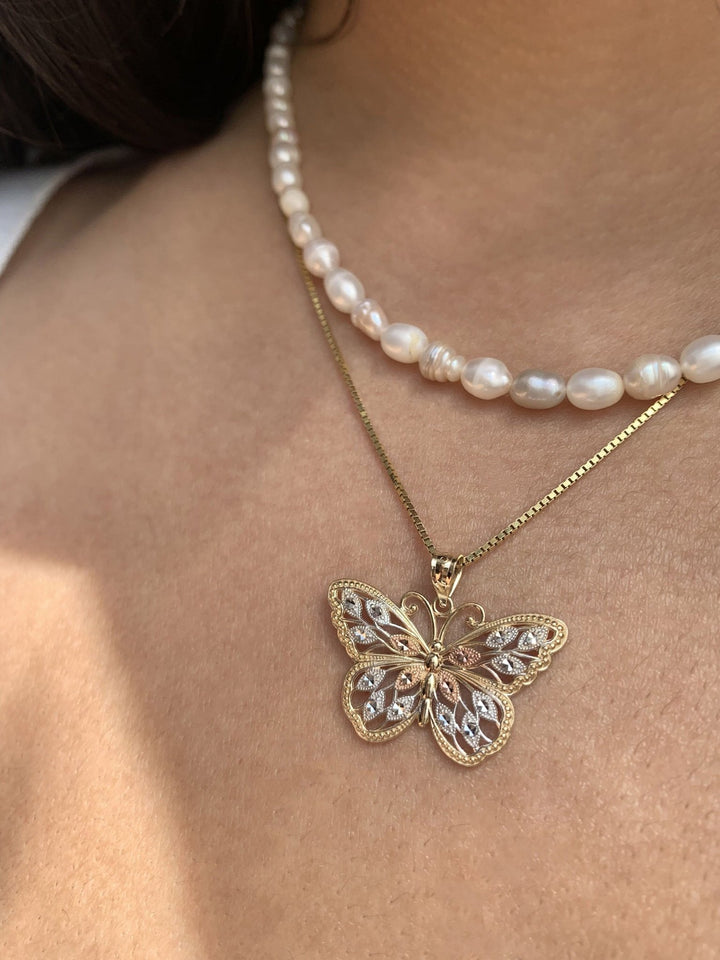 Gold Butterfly Necklace for Women - Doozy Diamonds