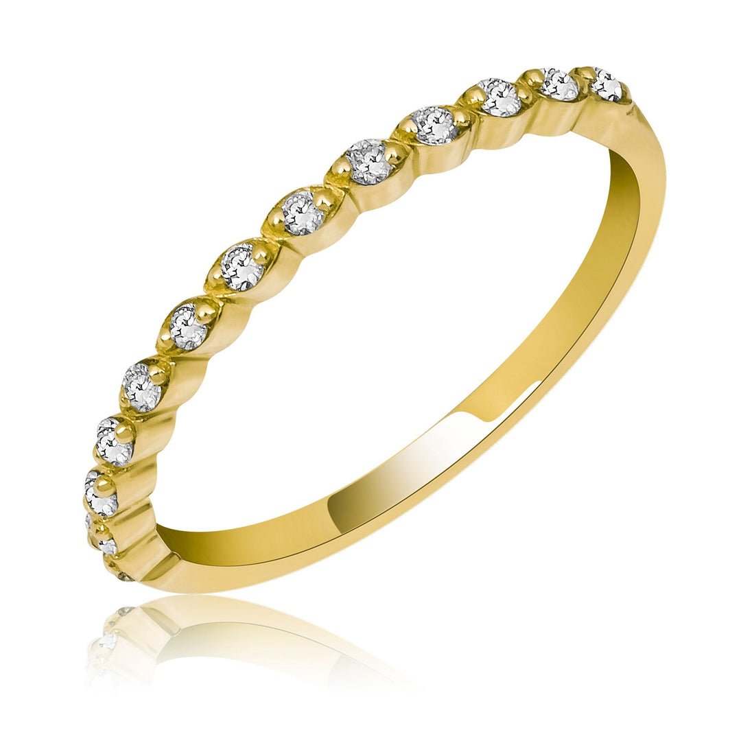 Half Eternity Round Cut Diamond Band for Women - Doozy Diamonds