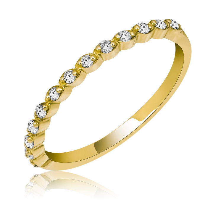 Half Eternity Round Cut Diamond Band for Women - Doozy Diamonds