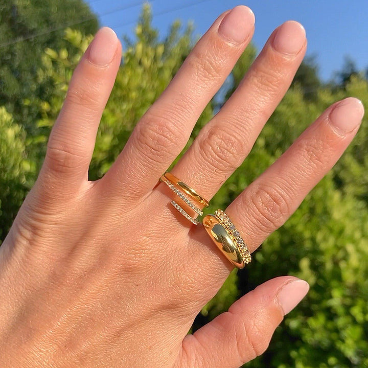 Diamond Open Adjustable Lab-Grown Ring for Women
