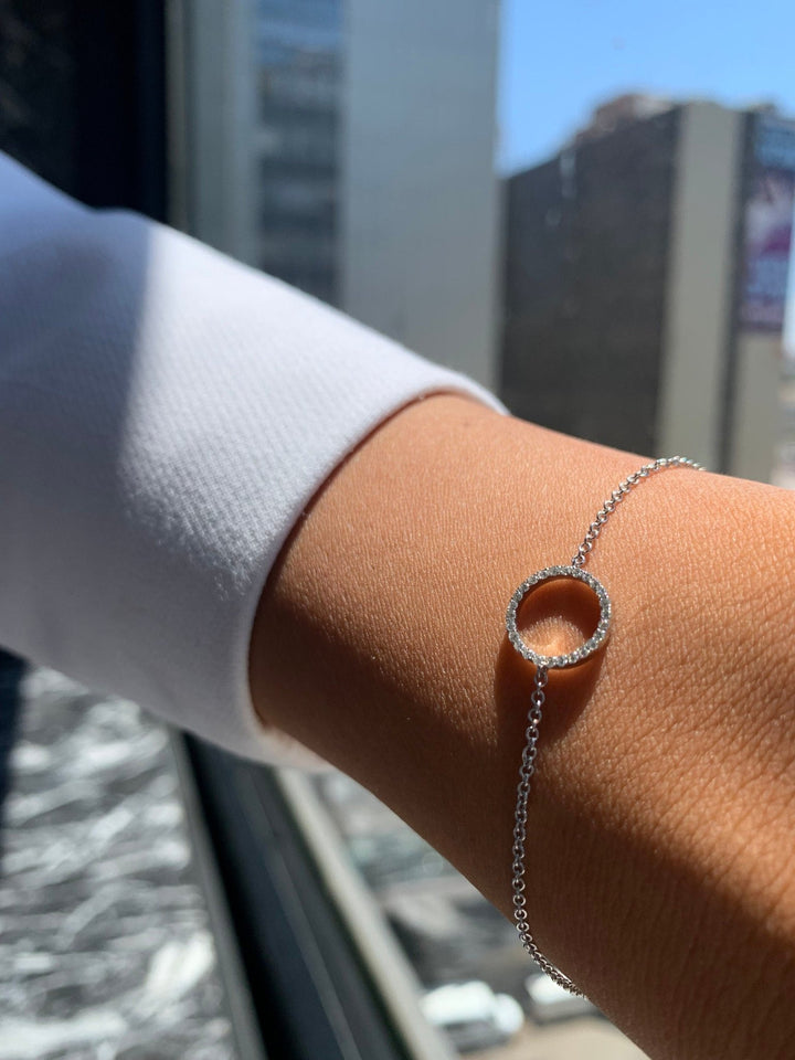Round Cut Circle of Life Diamond Bracelet For Women - Doozy Diamonds