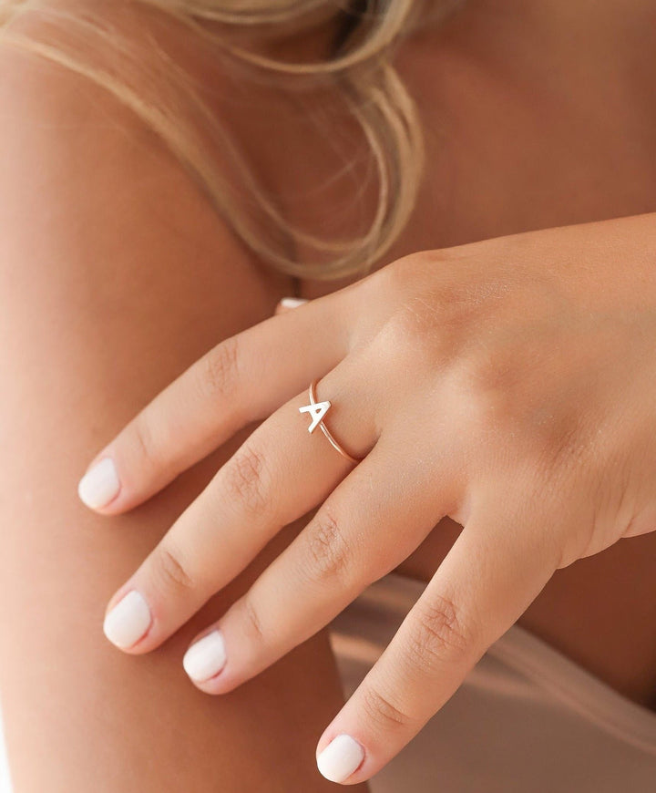 Latter 14K Gold Ring Gift for Mother's Day - Doozy Diamonds