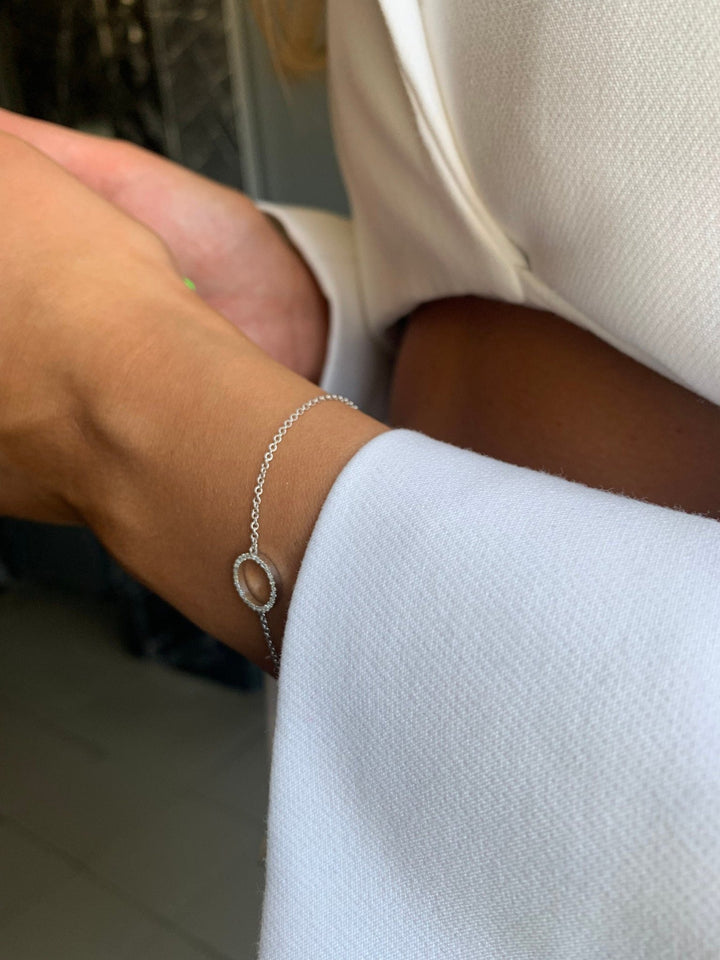 Round Cut Circle of Life Diamond Bracelet For Women - Doozy Diamonds