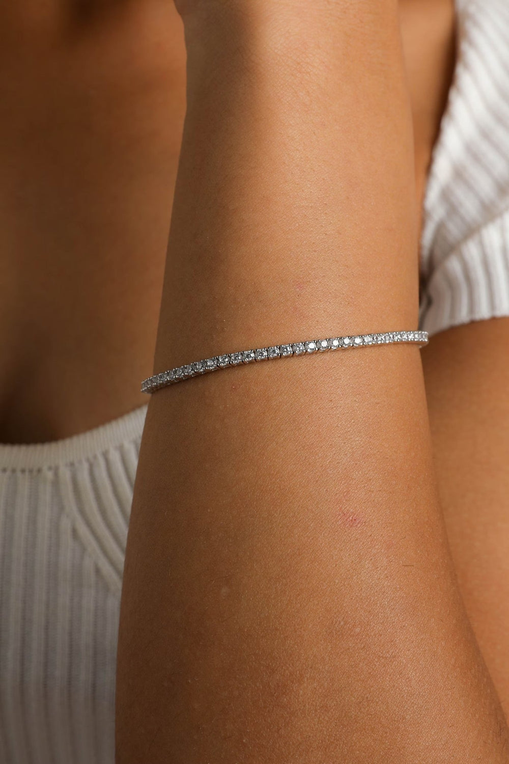 Round Cut Diamond Tennis Bracelet for Women - Doozy Diamonds