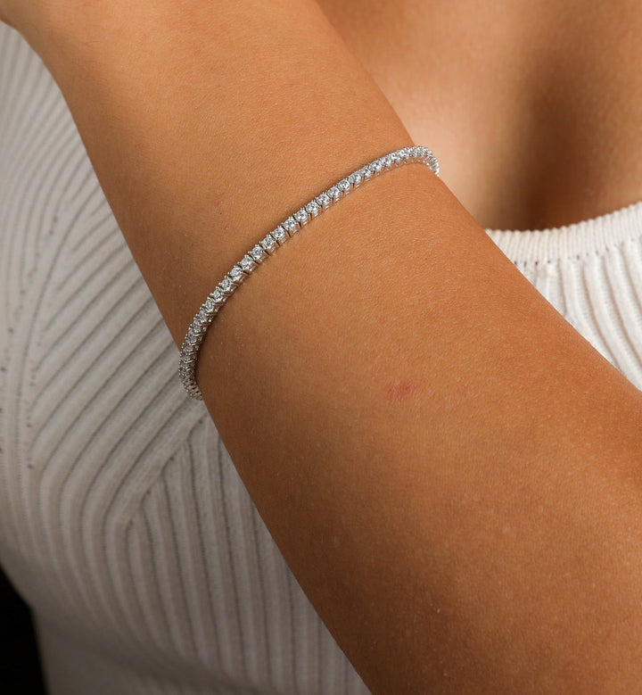 Round Cut Diamond Tennis Bracelet for Women - Doozy Diamonds