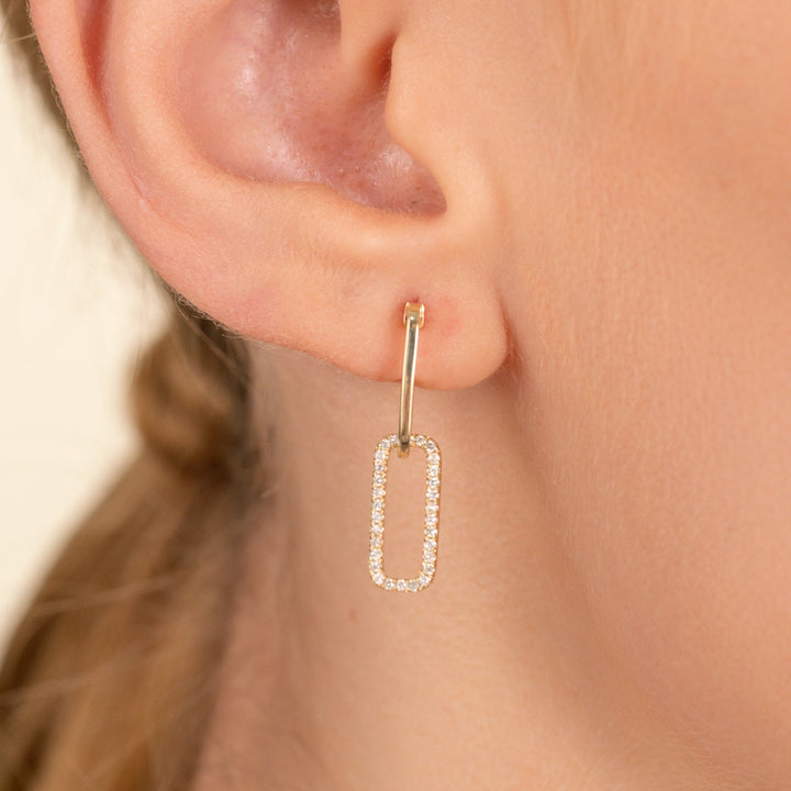 Round Cut Diamond Dangling Earrings for Her - Doozy Diamonds