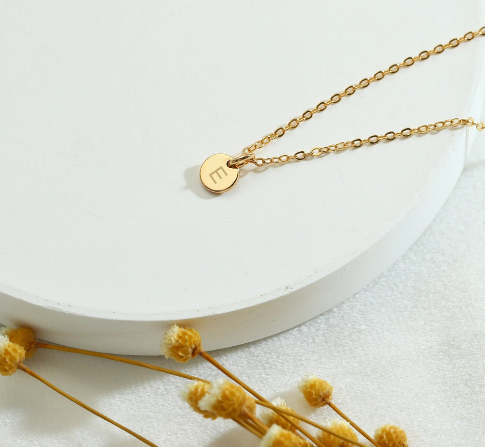 Mini Gold Initial Personalized Necklace For Women - Doozy Diamonds