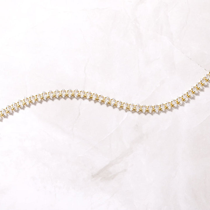Marquise Cut Diamond Lab-Grown Tennis Bracelet for Her