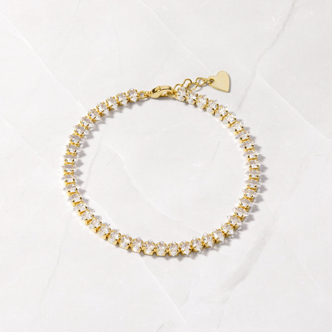 Marquise Cut Diamond Lab-Grown Tennis Bracelet for Her