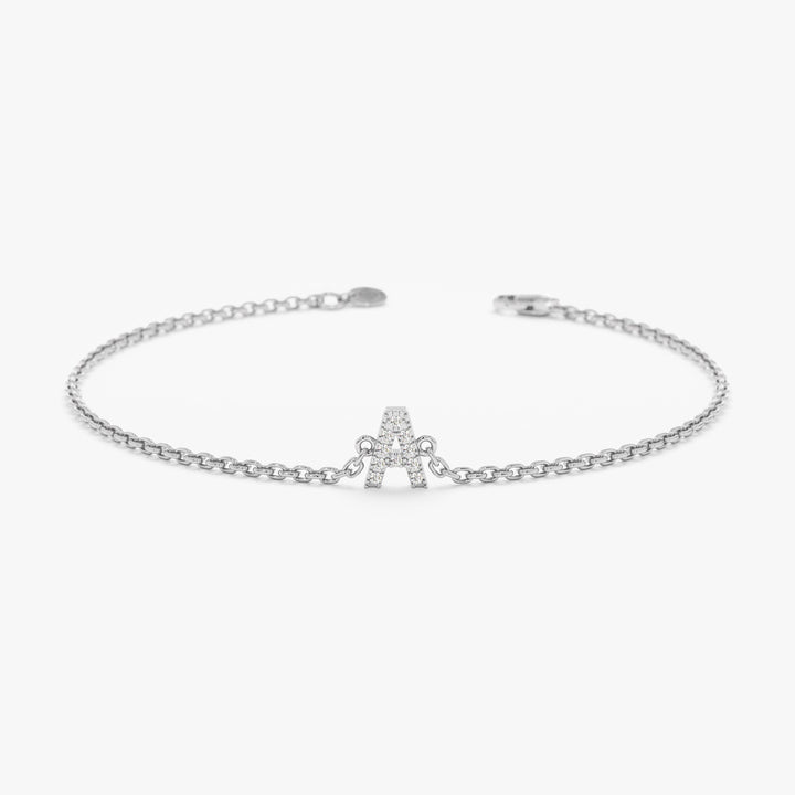 Letter Diamond Bracelet for Women Birthday Gift - Doozy Diamonds