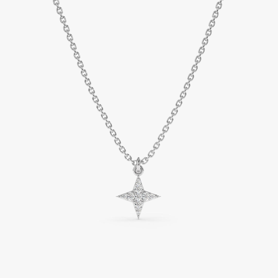 Mini North Star Diamond Necklace Gift for Her - Doozy Diamonds