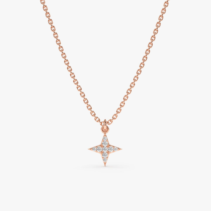 Mini North Star Diamond Necklace Gift for Her - Doozy Diamonds
