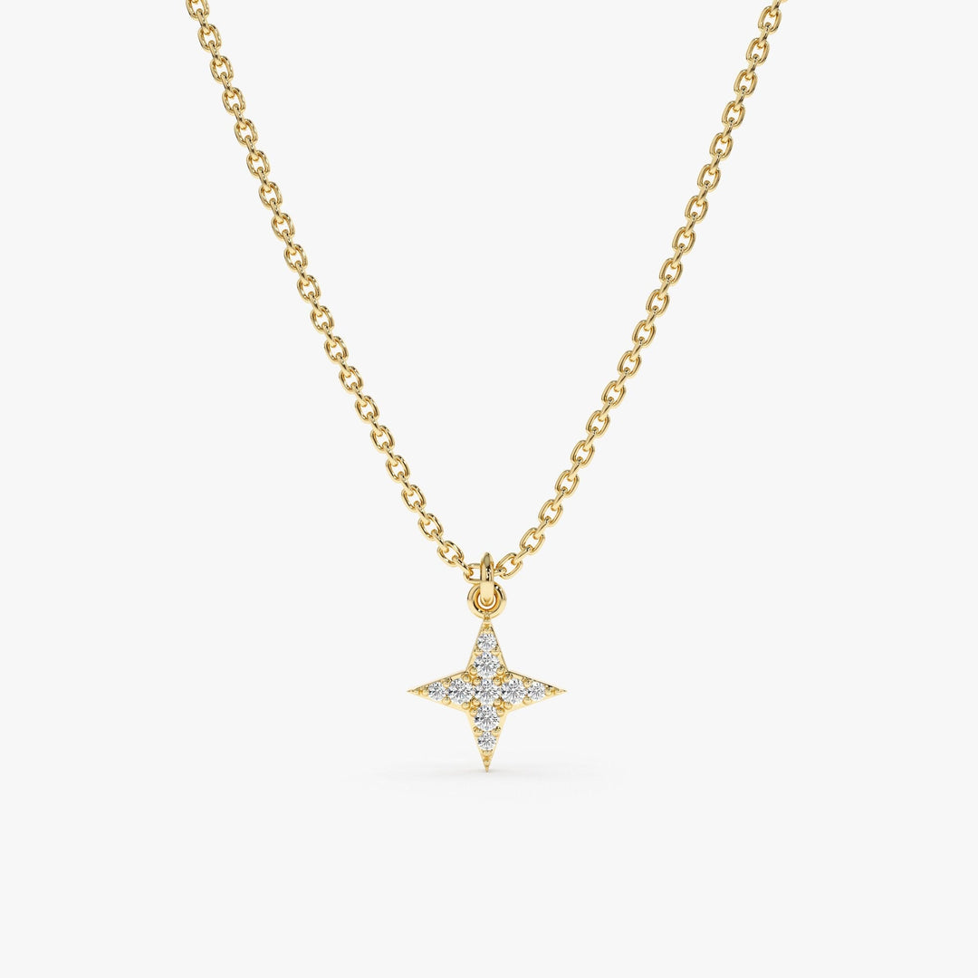 Mini North Star Diamond Necklace Gift for Her - Doozy Diamonds
