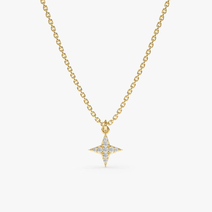 Mini North Star Diamond Necklace Gift for Her - Doozy Diamonds