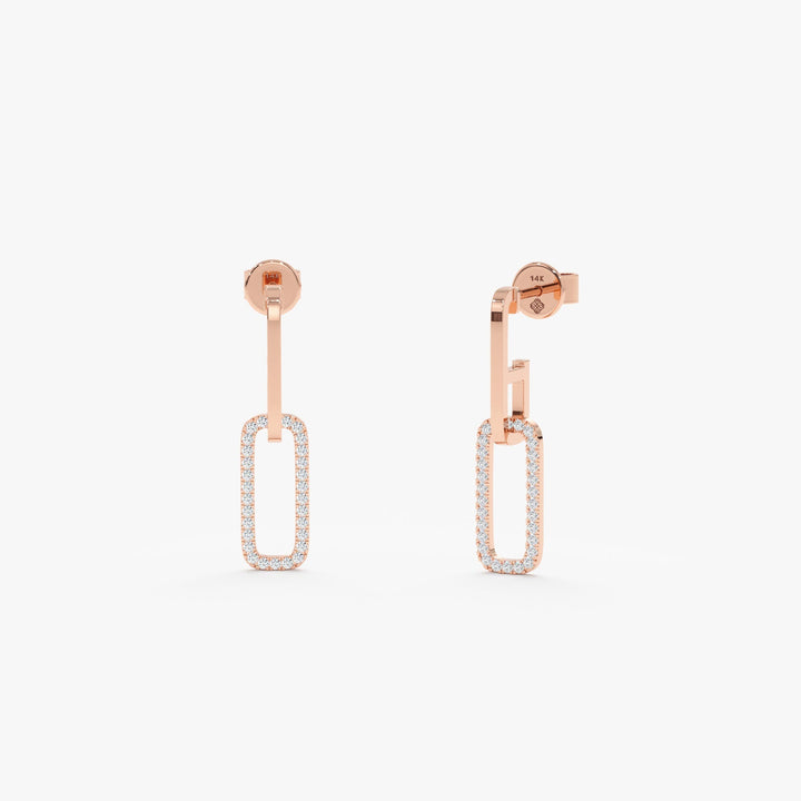 Round Cut Diamond Dangling Earrings for Her - Doozy Diamonds