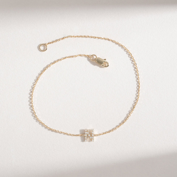 Letter Diamond Bracelet for Women Birthday Gift - Doozy Diamonds