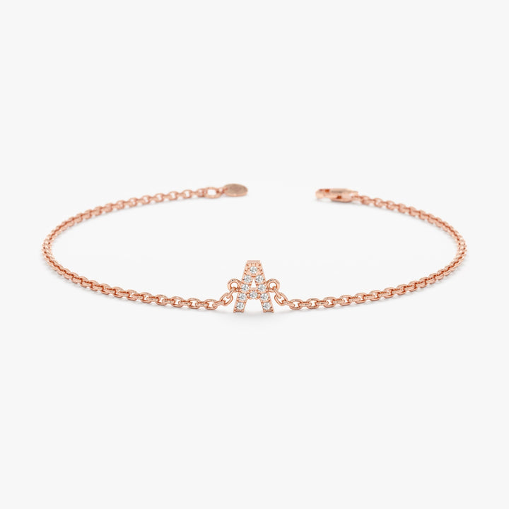 Letter Diamond Bracelet for Women Birthday Gift - Doozy Diamonds
