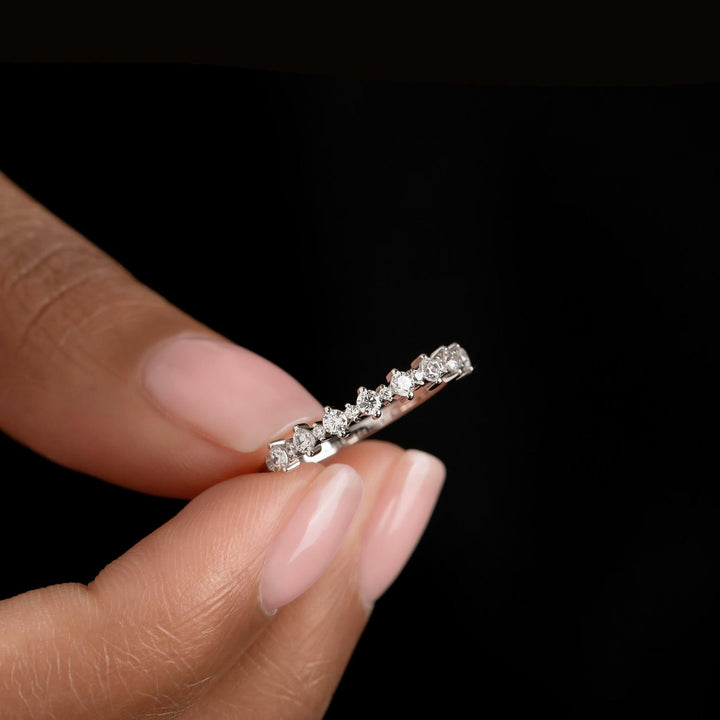 Round Cut Stacking Diamond lab grown diamond Wedding Band - Doozy Diamonds