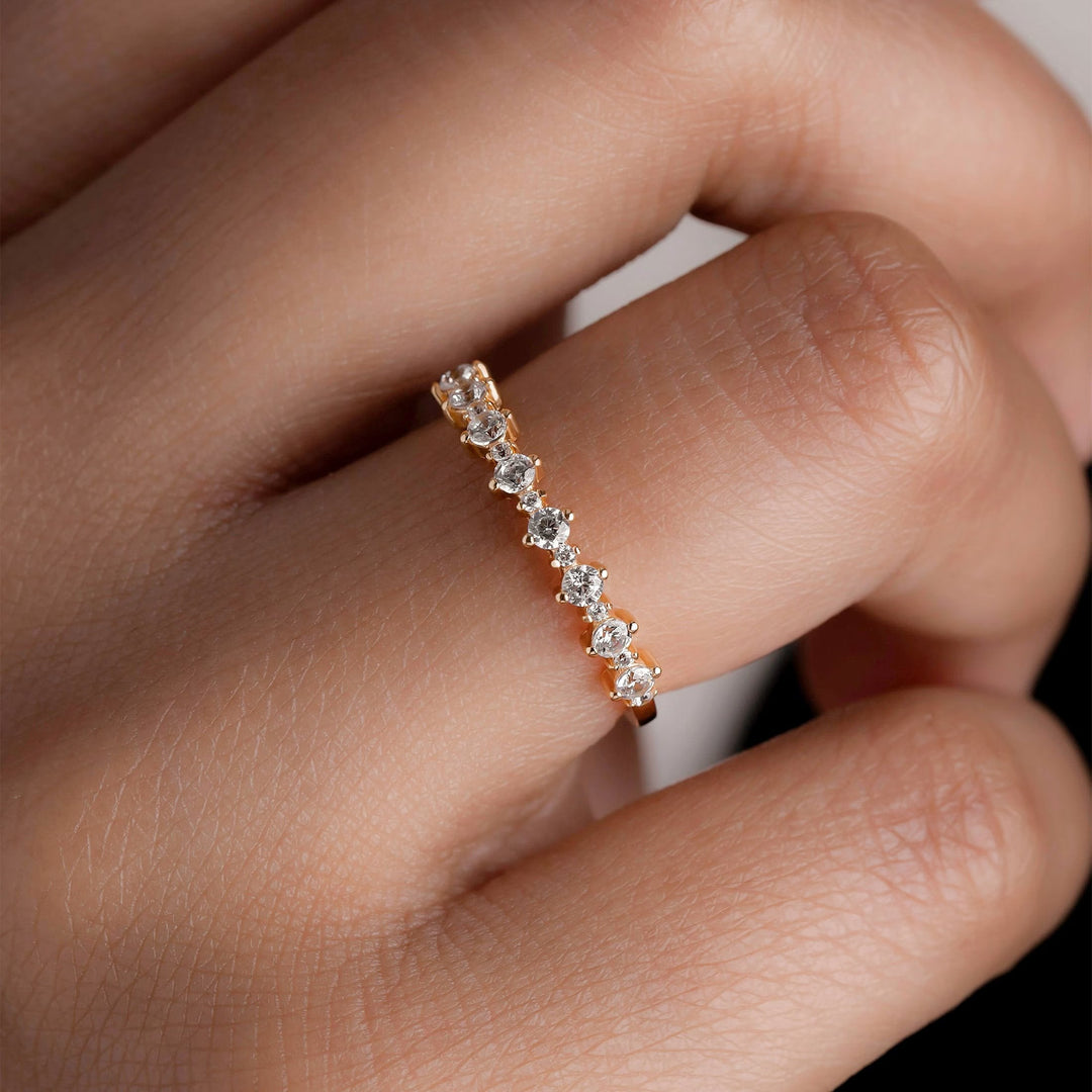 Round Cut Stacking Diamond lab grown diamond Wedding Band - Doozy Diamonds