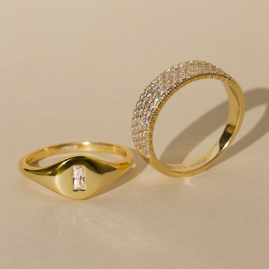 Round Diamond Pave Wedding Band Gift for Her - Doozy Diamonds