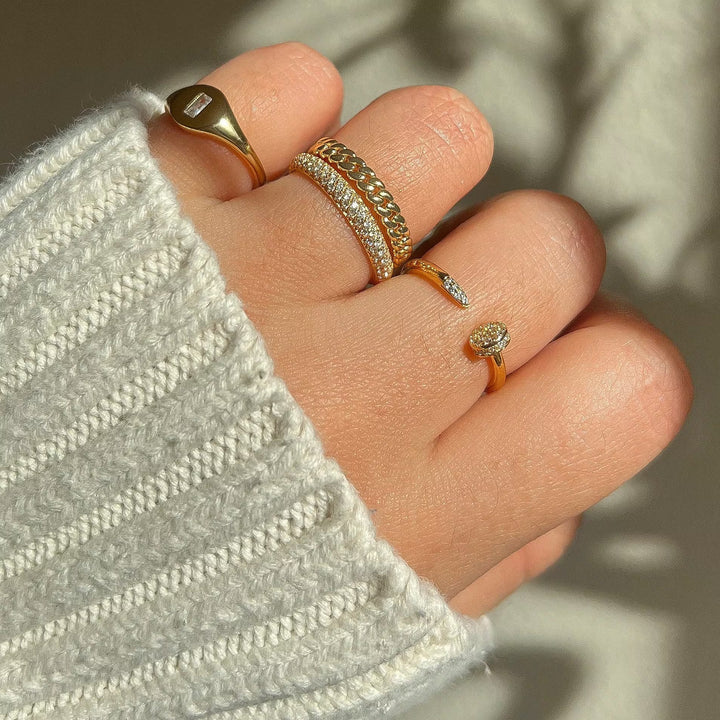 Pave Diamond Eternity Stacking Wedding Band - Doozy Diamonds