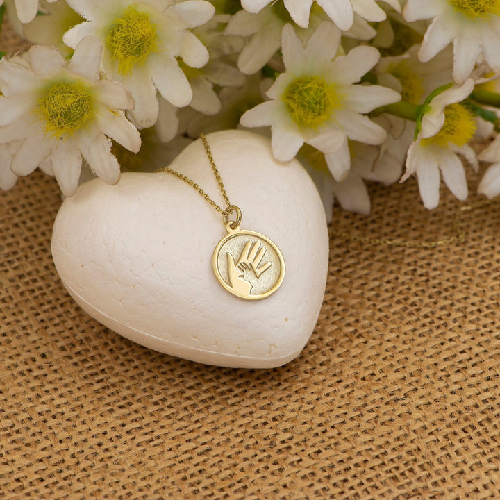 Mother and Child 14K Gold Necklace for Women - Doozy Diamonds