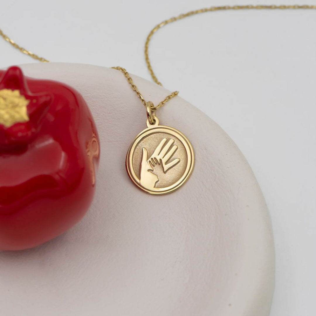 Mother and Child 14K Gold Necklace for Women - Doozy Diamonds