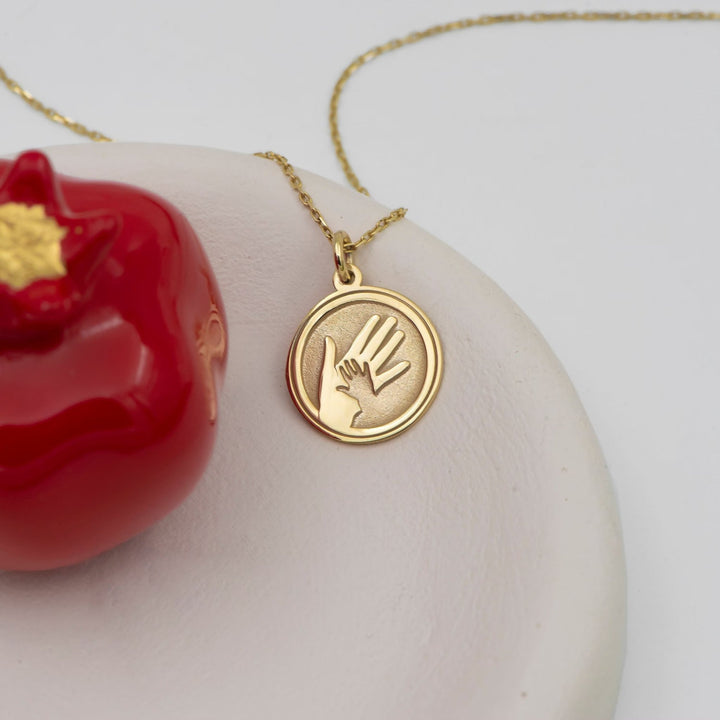 Mother and Child 14K Gold Necklace for Women - Doozy Diamonds