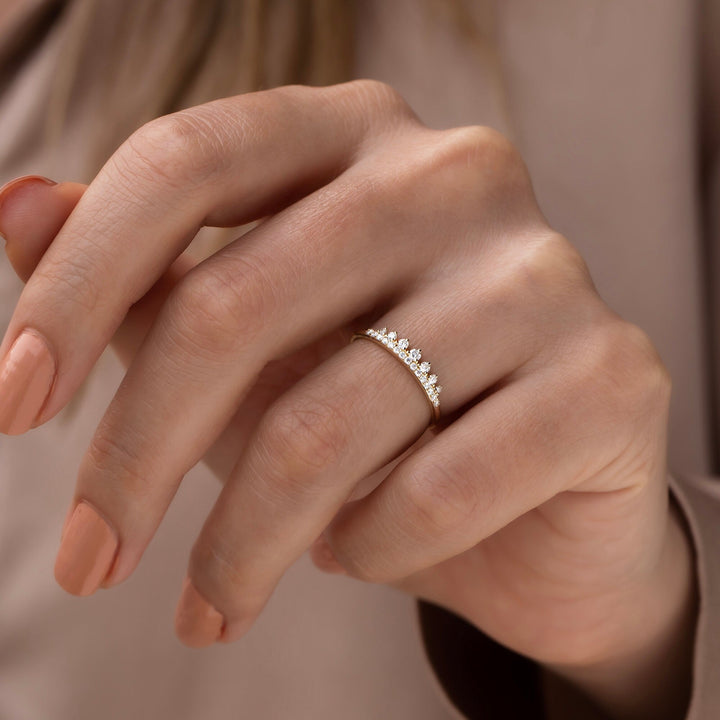 Round Cut Diamond Stacking Wedding Ring for Women - Doozy Diamonds