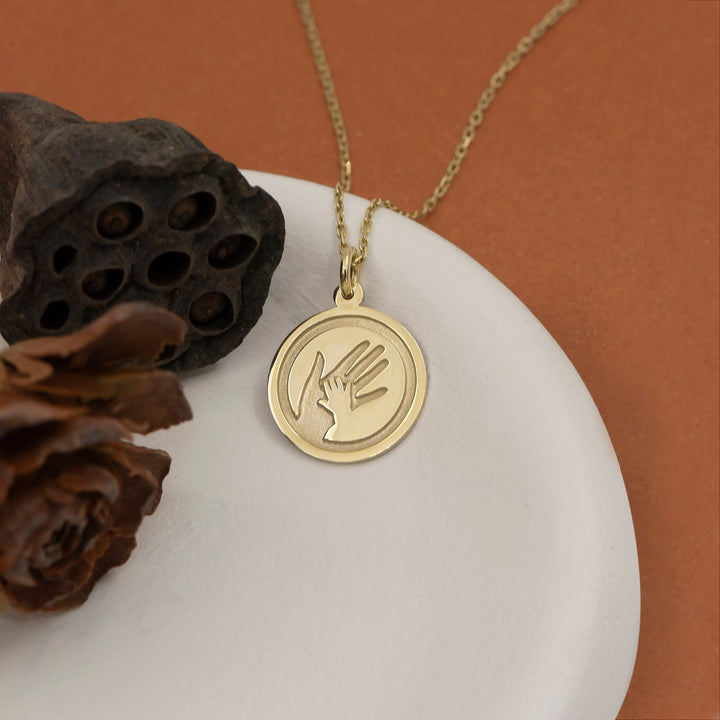 Mother and Child 14K Gold Necklace for Women - Doozy Diamonds