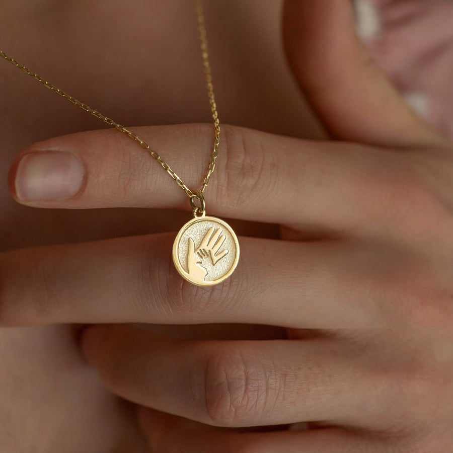 Mother and Child 14K Gold Necklace for Women - Doozy Diamonds