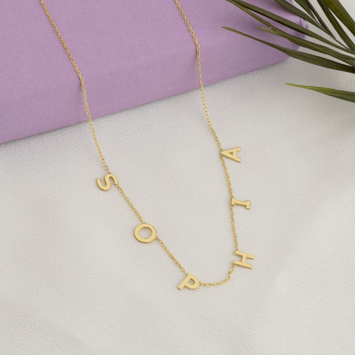 Personalized Initial Name Gold Necklace for Women - Doozy Diamonds