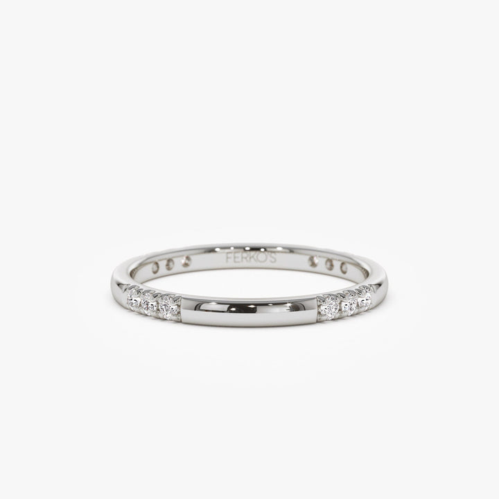 Round Cut Eternity Diamond Wedding Ring Gift for Women - Doozy Diamonds