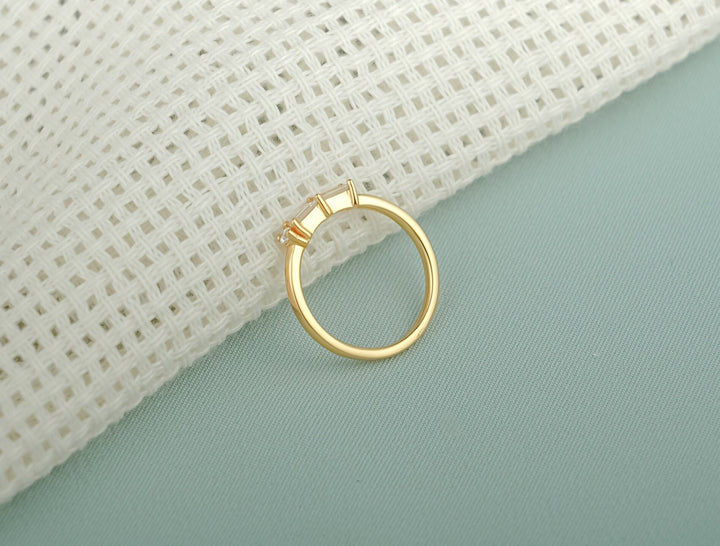Ethically sourced baguette & round diamond eternity band