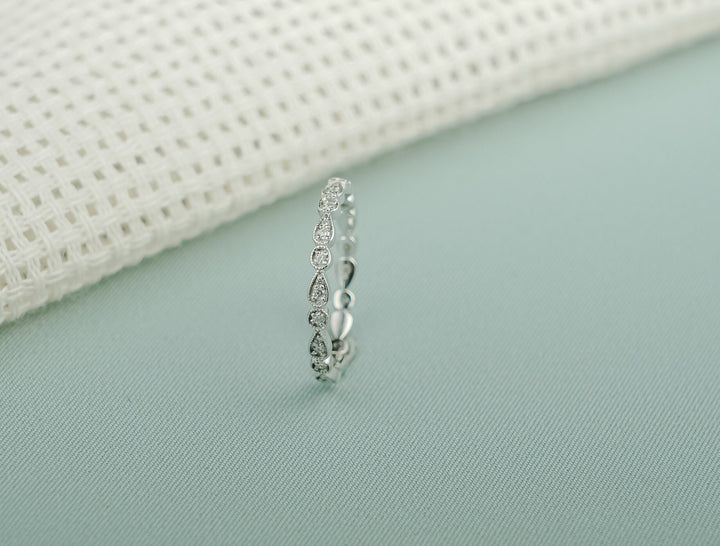 Ethically sourced round diamond eternity band