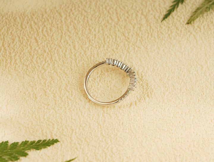 Ethically sourced round diamond eternity band