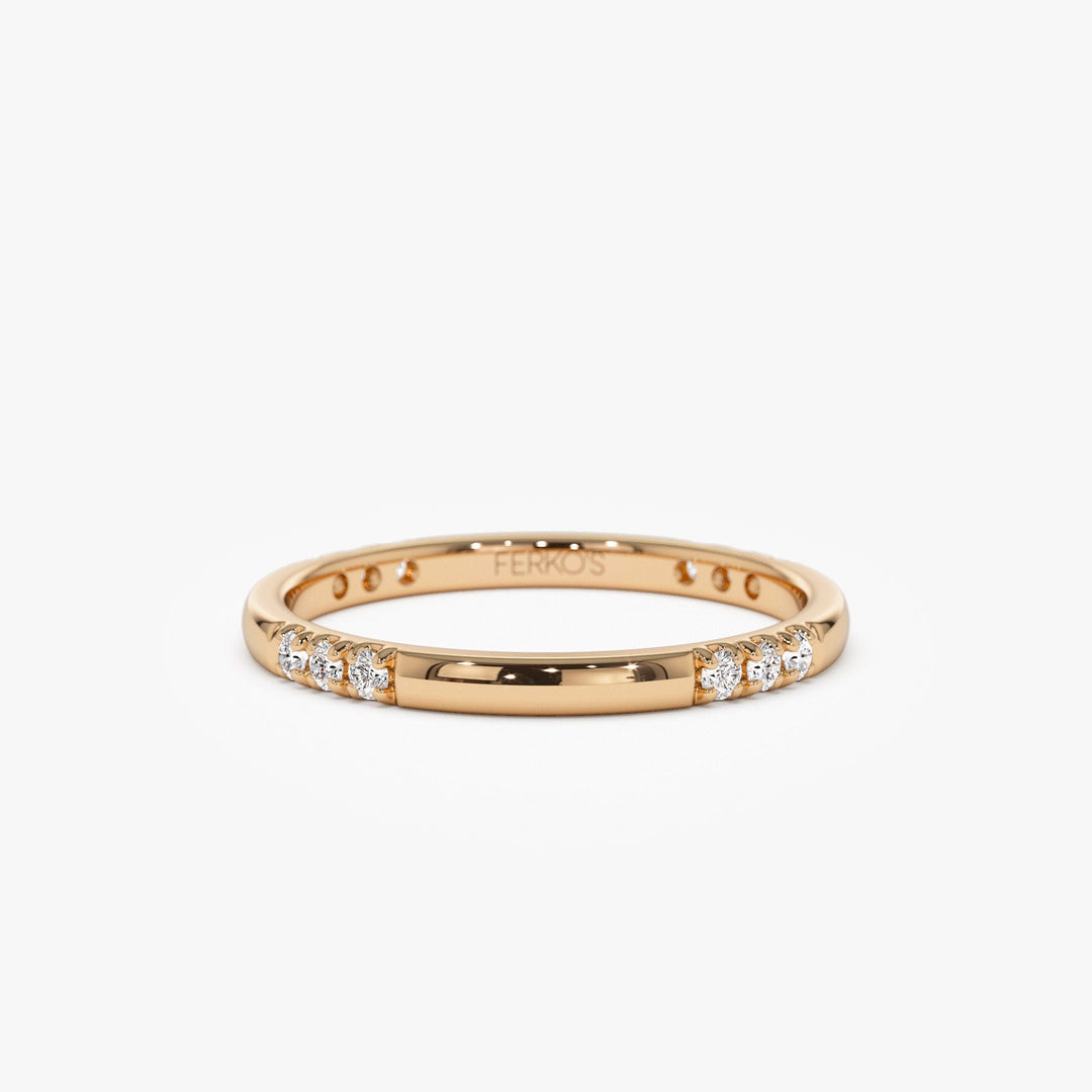 Round Cut Eternity Diamond Wedding Ring Gift for Women - Doozy Diamonds