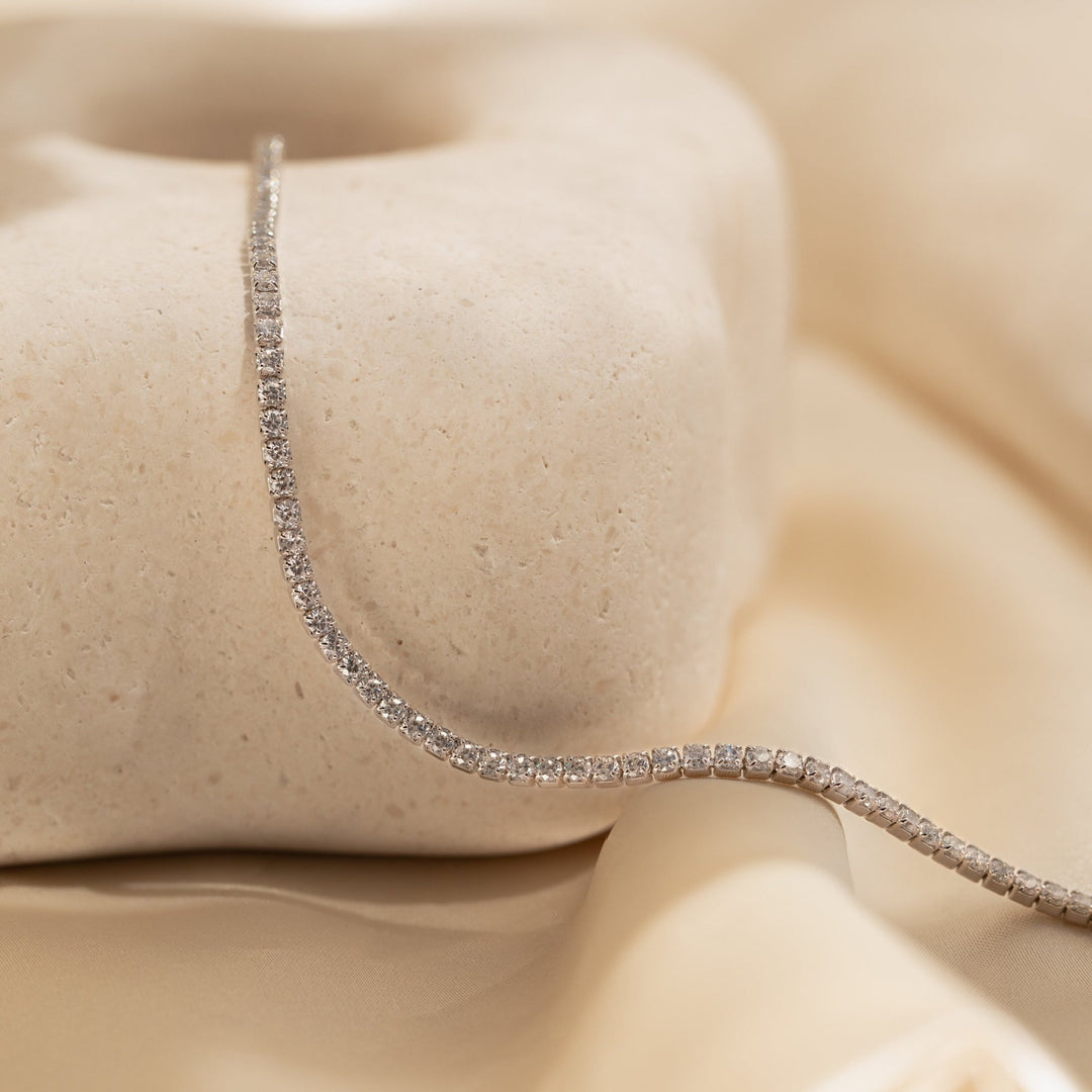 Round Cut lab grown diamonds Tennis Bracelet in Solid Gold - Doozy Diamonds