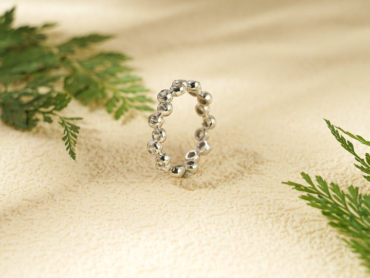 Ethically sourced round diamond eternity band
