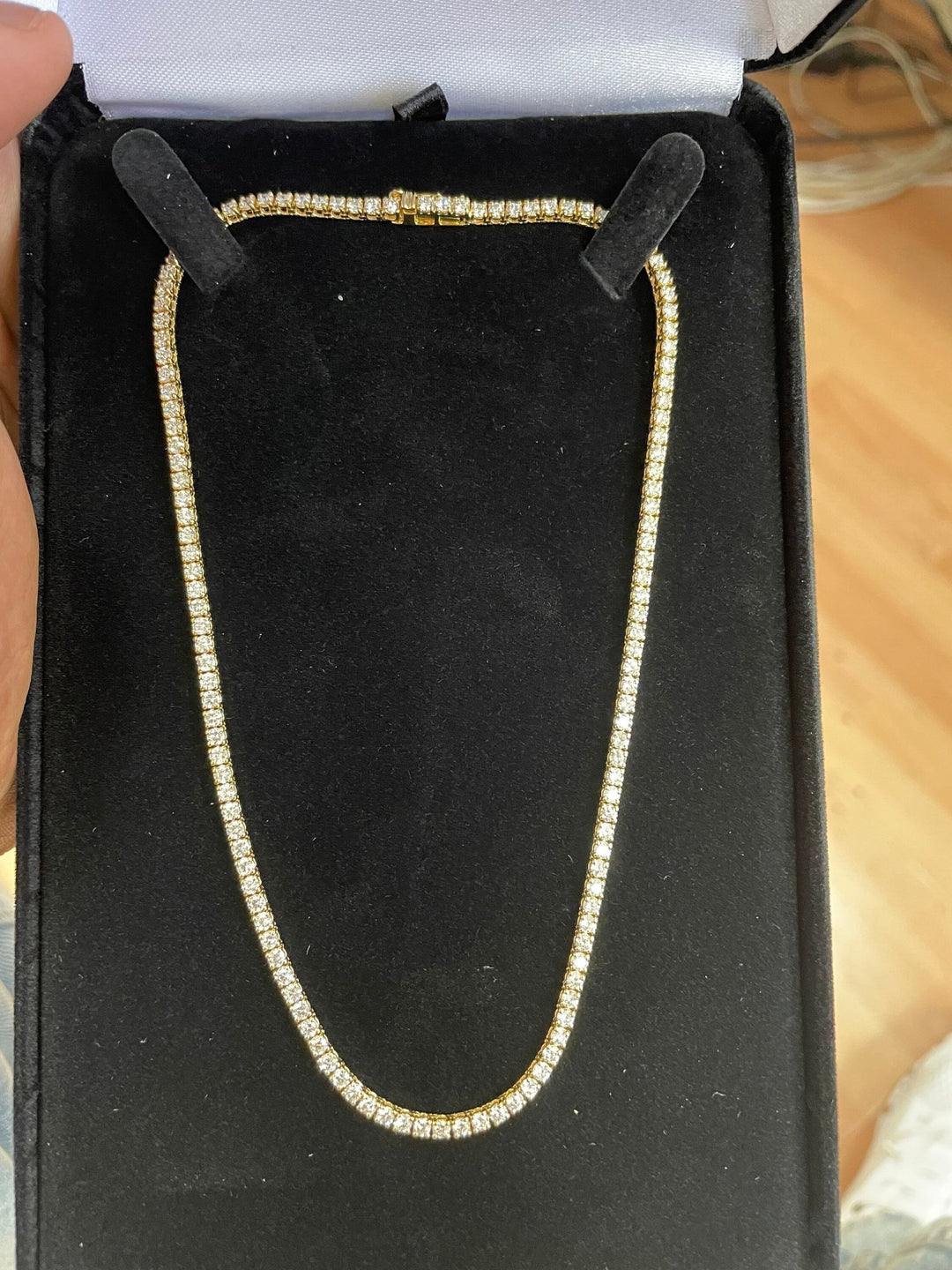Round Cut Diamond Choker Tennis Necklace Gift for Her - Doozy Diamonds