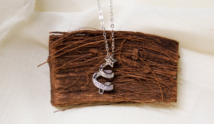 Round Cut Diamond Christmas Tree Necklace for Jewelry Gift - Doozy Diamonds